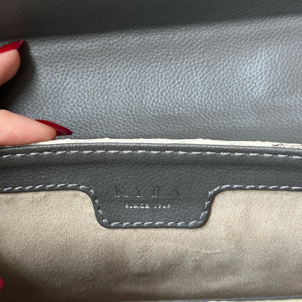 Amazing Condition KYRA Handbag. EXOTIC LEATHER - Picture 5 of 7